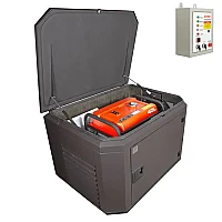 Генератор A-iPower A8000EAX в тихом зимнем кожухе 1200 RAL 8019 + блок автозапуска A-iPower 230 В, 50 А