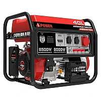 Бензиновый генератор A-iPower A8500TEA в тихом зимнем кожухе 1200 RAL 7024 + блок автозапуска A-iPower 230В/400В 100А 8 ПИН