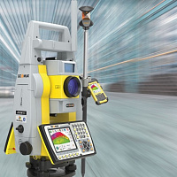 Моторизированный тахеометр GeoMax Zoom90 5" A10 Servo