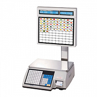 Весы торговые с печатью этикеток CAS CL5000-30IS