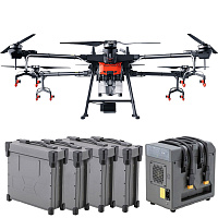 Комплект квадрокоптер DJI Agras T16 + 4 АКБ + ЗУ